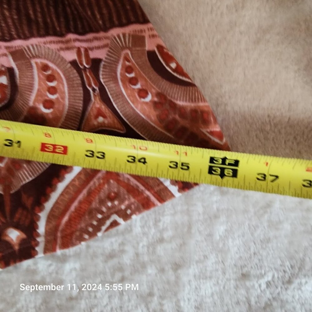 LuLaRoe Women's Madison Skirt Large Pull On Pleated Pockets Multicolor Geometric - Picture 4 of 9